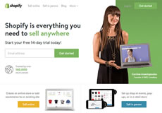 Shopify，一枚簡潔清新的國外電子商務平臺網站